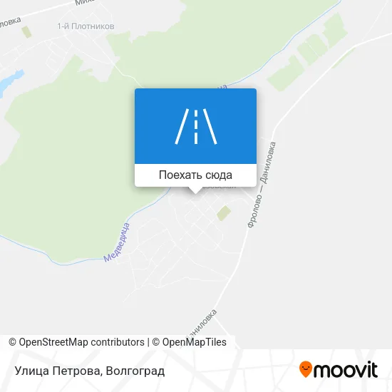 Карта Улица Петрова