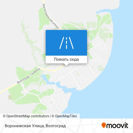 Карта Воронежская Улица