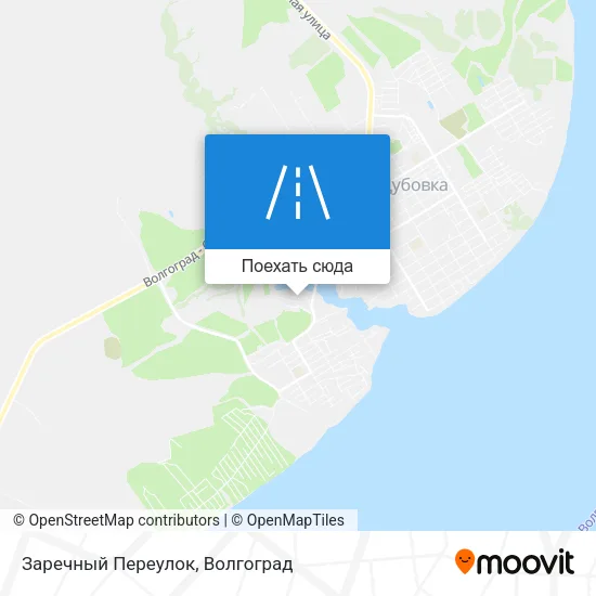 Карта Заречный Переулок