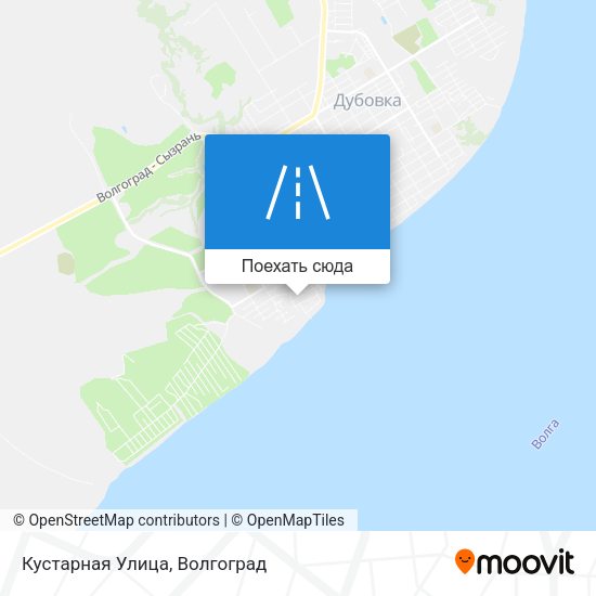 Карта Кустарная Улица