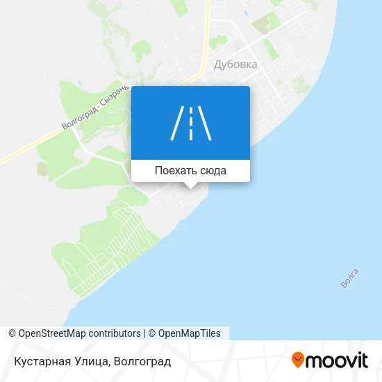 Карта Кустарная Улица