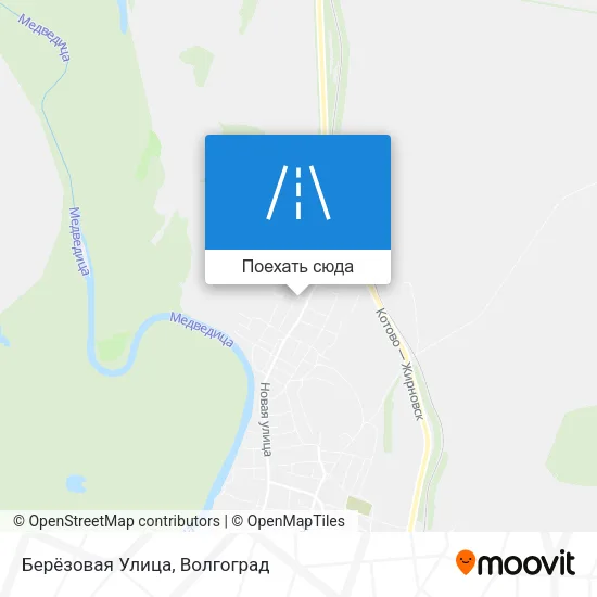 Карта Берёзовая Улица