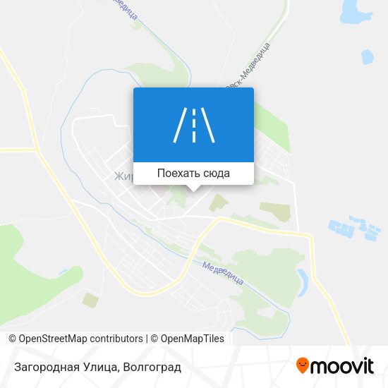 Карта Загородная Улица