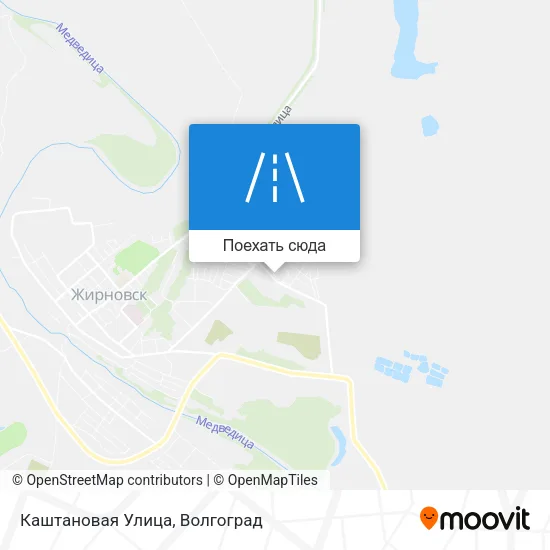 Карта Каштановая Улица