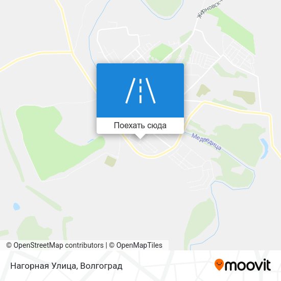 Карта Нагорная Улица