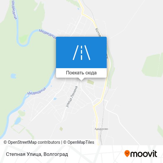 Карта Степная Улица