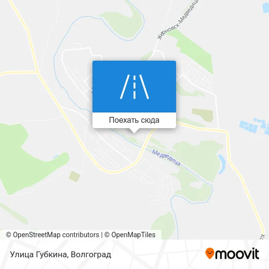 Карта Улица Губкина