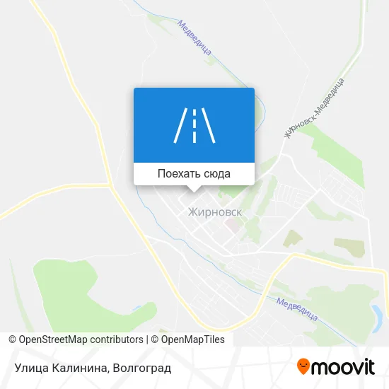 Карта Улица Калинина