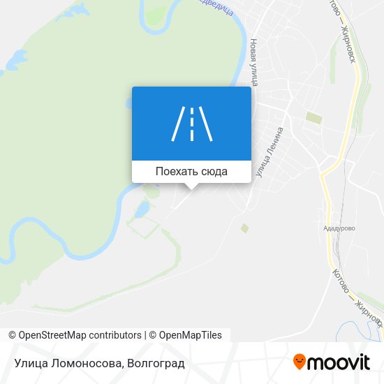 Карта Улица Ломоносова