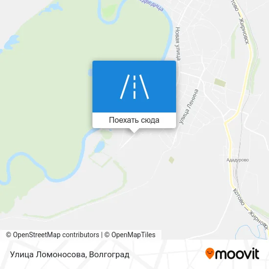 Карта Улица Ломоносова