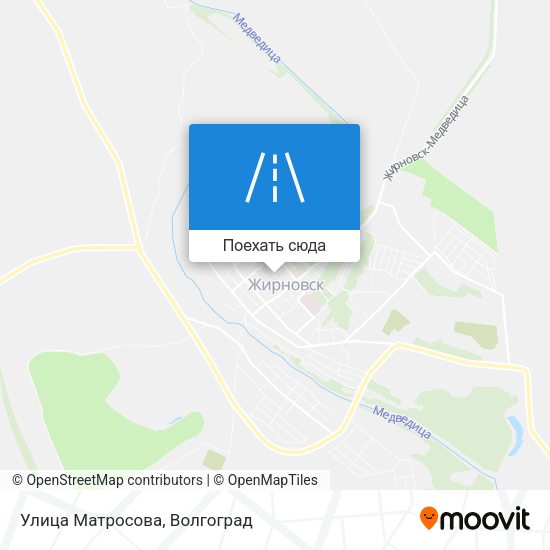 Карта Улица Матросова