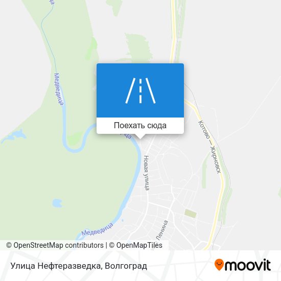 Карта Улица Нефтеразведка