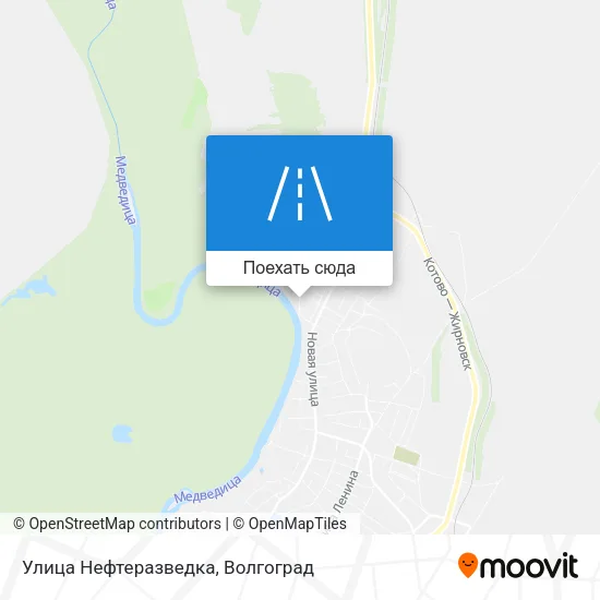 Карта Улица Нефтеразведка