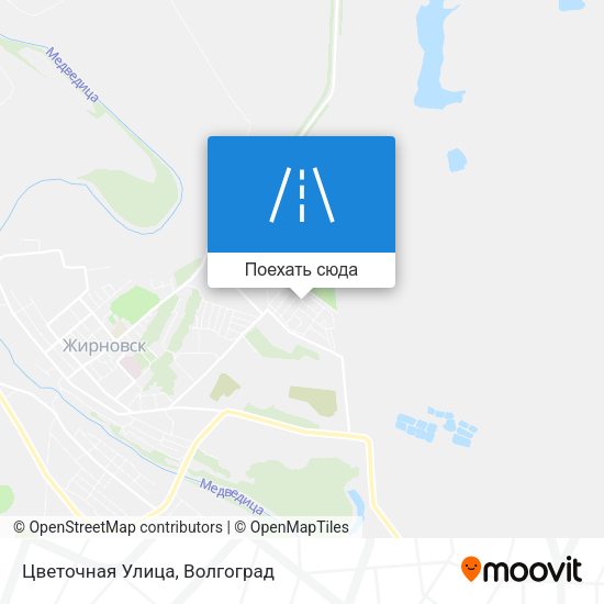 Карта Цветочная Улица