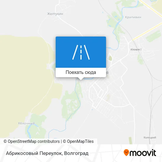 Карта Абрикосовый Переулок