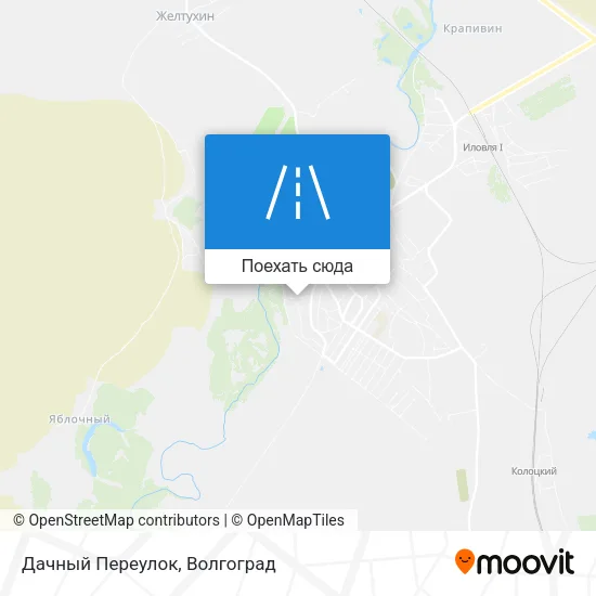 Карта Дачный Переулок