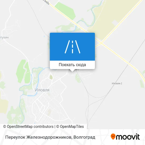 Карта Переулок Железнодорожников