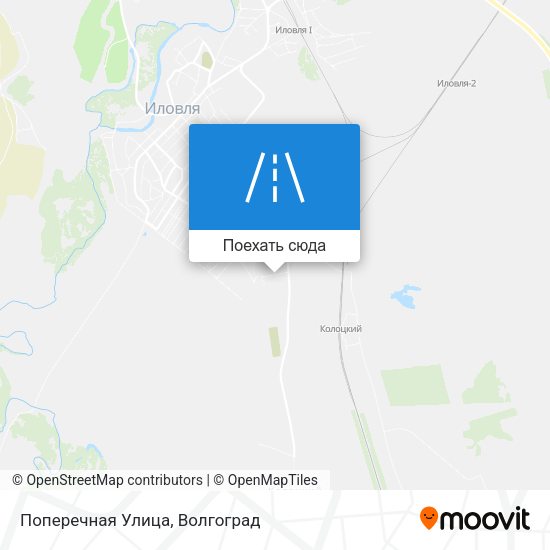 Карта Поперечная Улица