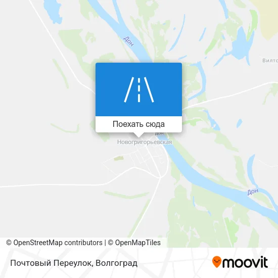 Карта Почтовый Переулок