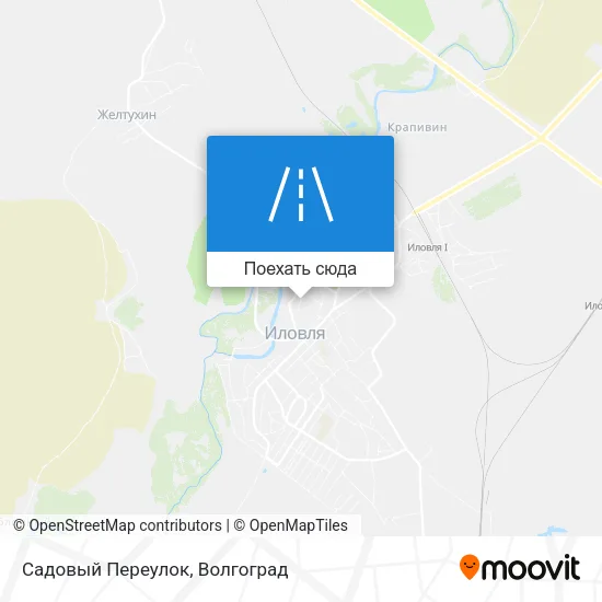 Карта Садовый Переулок