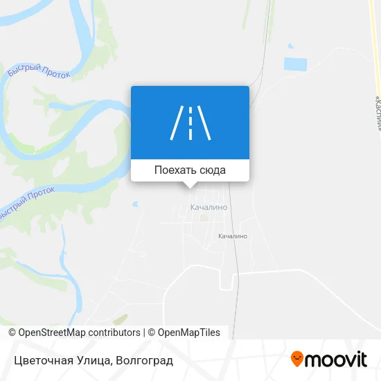 Карта Цветочная Улица