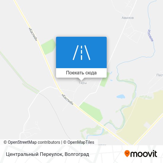 Карта Центральный Переулок