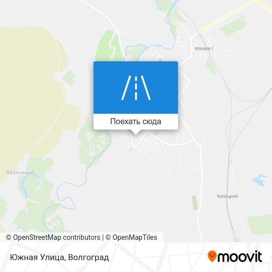 Карта Южная Улица