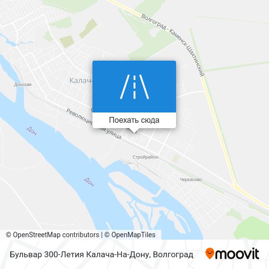 Карта Бульвар 300-Летия Калача-На-Дону