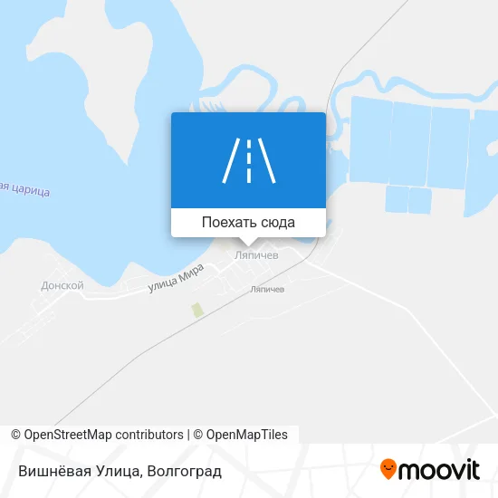 Карта Вишнёвая Улица