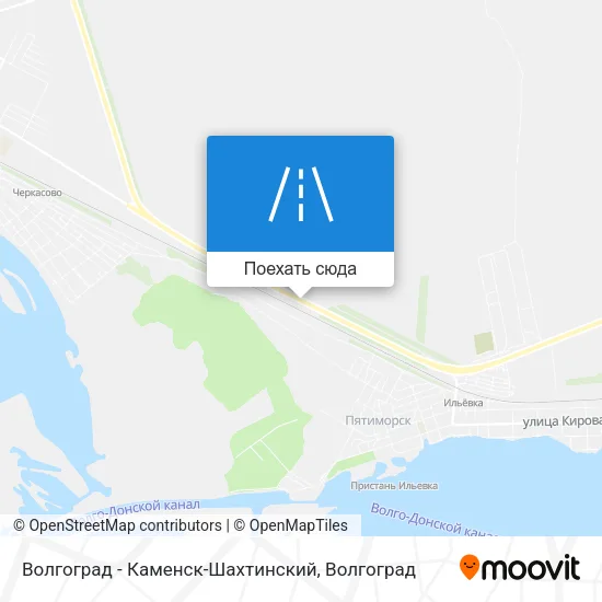 Карта Волгоград - Каменск-Шахтинский