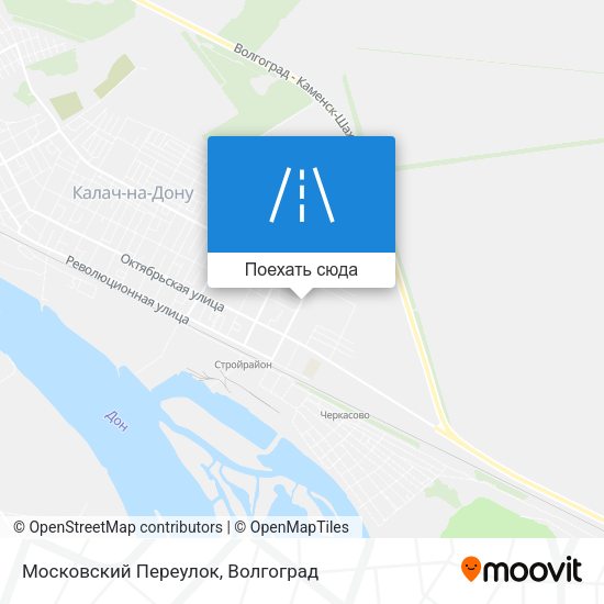 Карта Московский Переулок