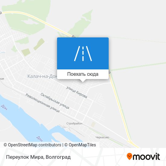 Карта Переулок Мира