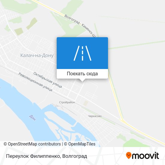 Карта Переулок Филиппенко
