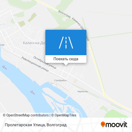 Карта Пролетарская Улица
