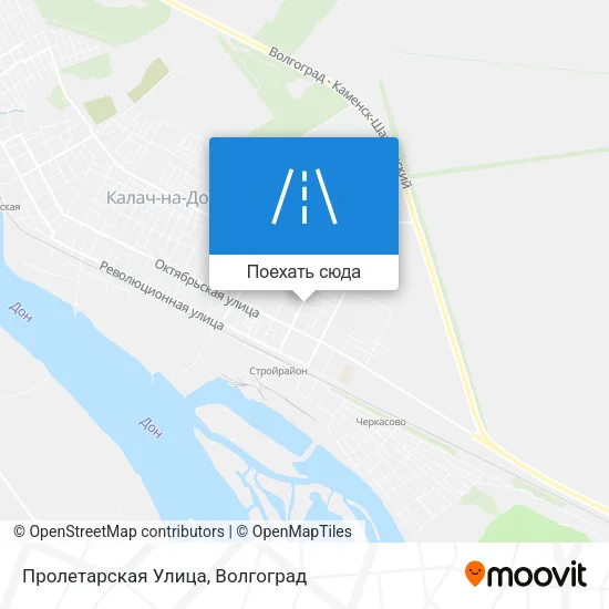 Карта Пролетарская Улица
