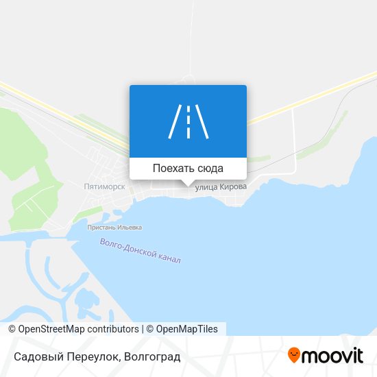 Карта Садовый Переулок