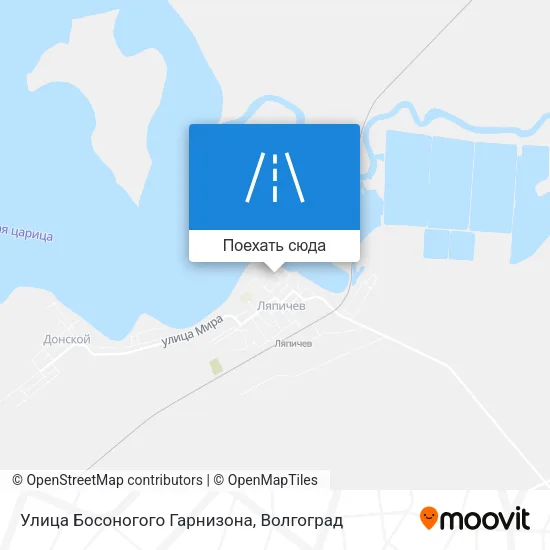 Карта Улица Босоногого Гарнизона