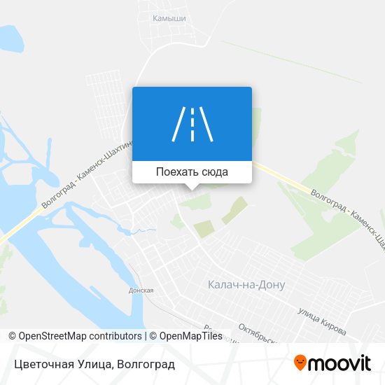 Карта Цветочная Улица