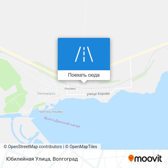 Карта Юбилейная Улица