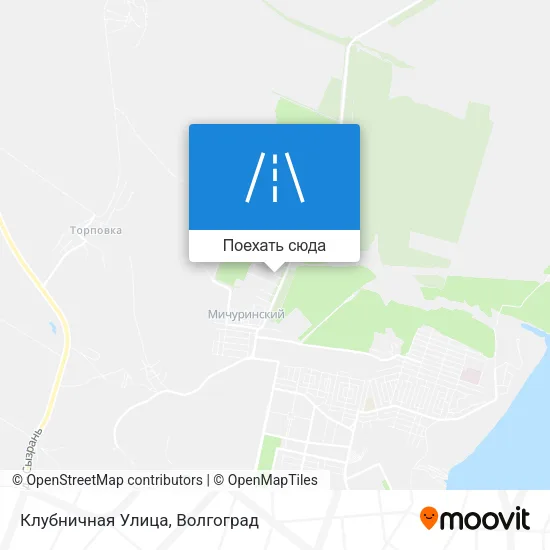 Карта Клубничная Улица