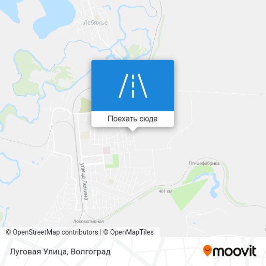 Карта Луговая Улица