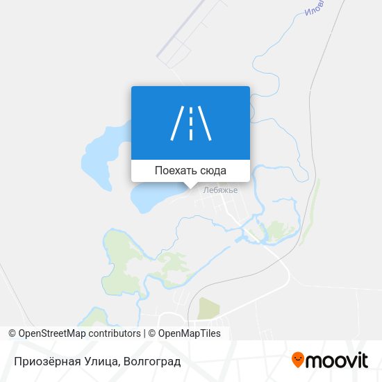 Карта Приозёрная Улица