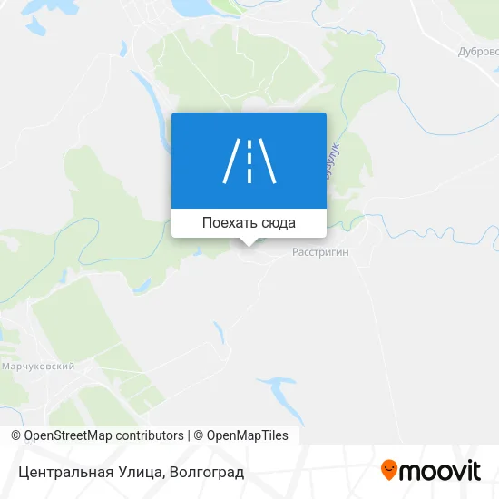 Карта Центральная Улица