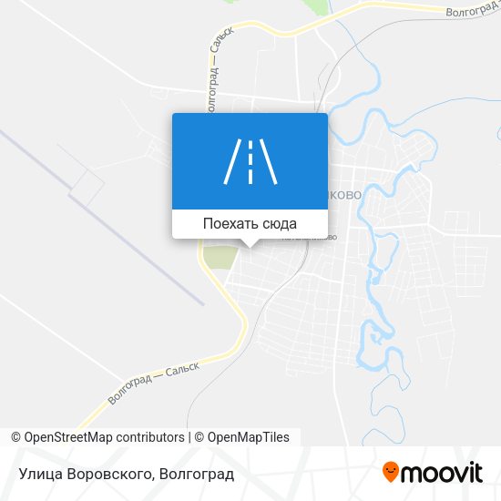 Карта Улица Воровского
