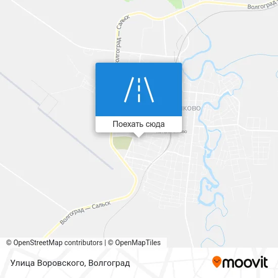 Карта Улица Воровского