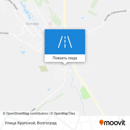 Карта Улица Крупской