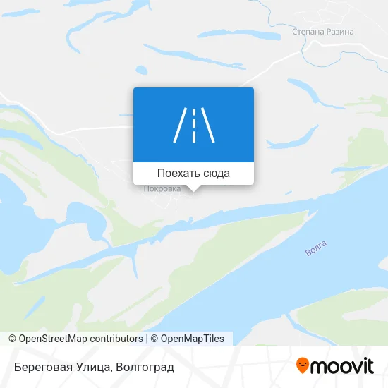 Карта Береговая Улица
