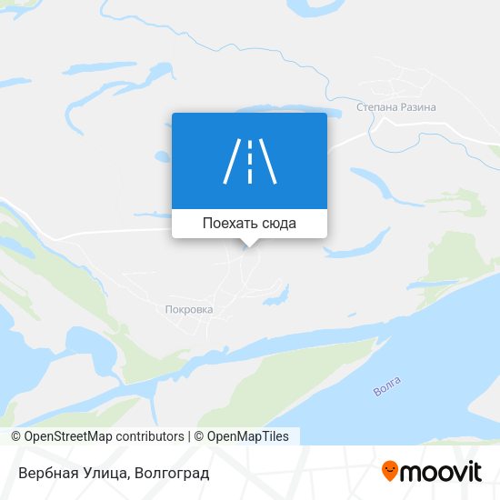 Карта Вербная Улица