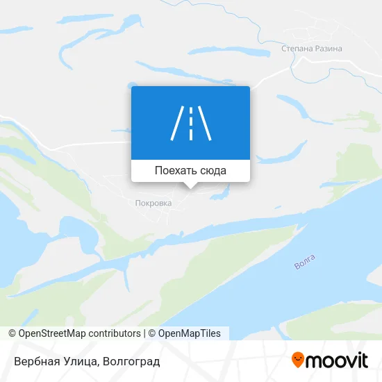 Карта Вербная Улица