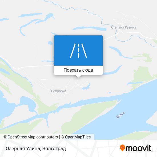 Карта Озёрная Улица